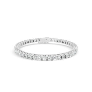 7.01 ctw Diamond 4P Classic 14K White Gold Tennis Bracelet